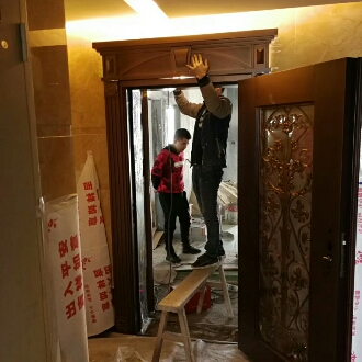 指纹锁安装门业销售定制门业专业安装门禁系统