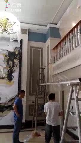 全屋定制装修竹木纤维墙饰太空铝洗衣柜高聚科技板