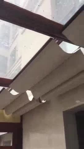 窗帘晾衣机安装电动窗帘安装蜂巢帘手电动遮阳帘