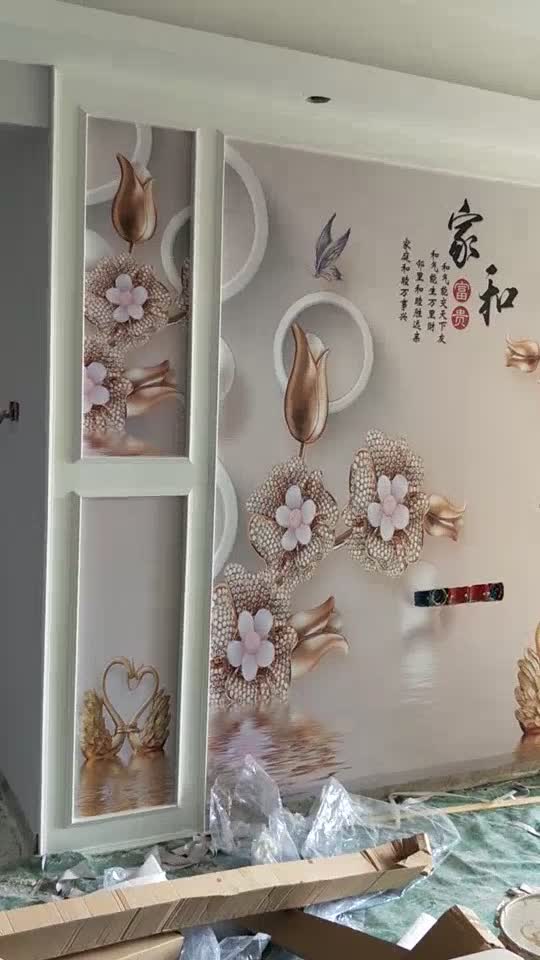 墙布墙纸安装铺办公室地毯安装锁扣地板壁画安装