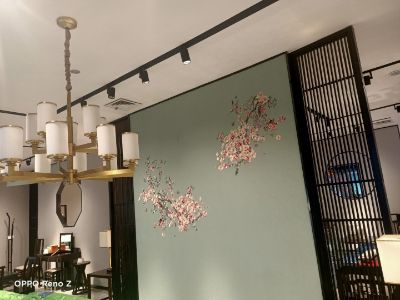 墙布墙纸壁画墙布墙纸壁画美缝美边线假硅藻泥喷砂