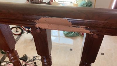 实木家具补漆家具补漆修漆实木楼梯扶手未编辑专业