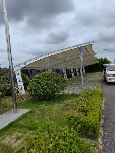 膜结构停车棚推拉棚电瓶车棚雨棚膜结构看台