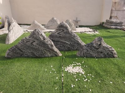 无不锈钢雕塑。景观石雪浪石校园雕塑景观