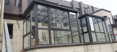 无专业阳光房铝合金系统窗窗纱一体窗