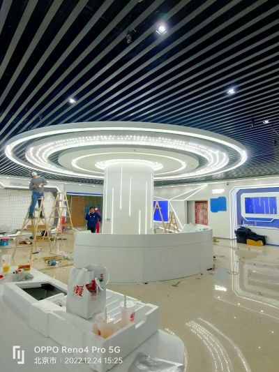 天花安装吊顶卡布灯箱A级防火膜安装软膜