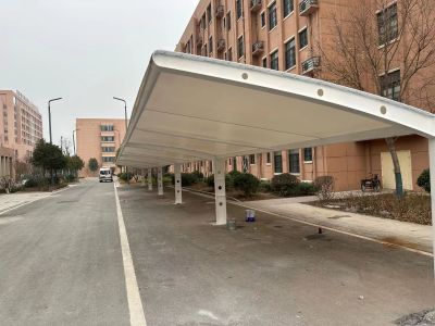 膜结构停车棚膜结构停车棚电动推拉棚仓库雨棚