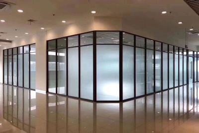 玻璃隔断玻璃百叶隔断肯德基门断桥系统门窗