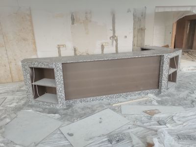 大理石石英石台面石材背景墙岩板定制安装