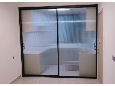 百叶窗隔断玻璃隔断玻璃地簧门肯德基门