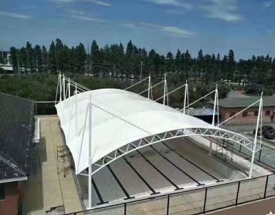 膜结构工程，钢结构膜结构车棚膜结构工程，