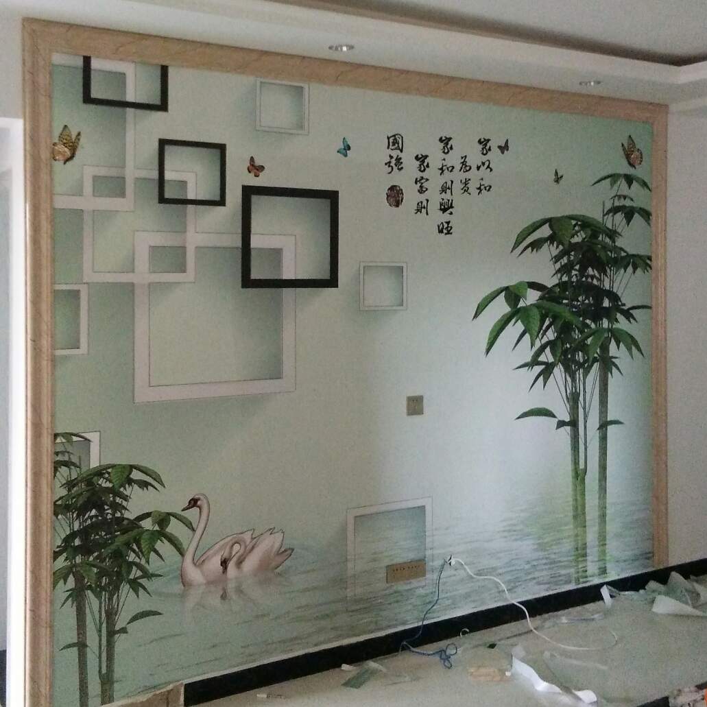 贴壁纸