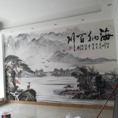 贴墙纸括腻子
