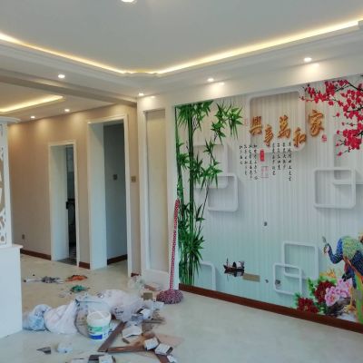 贴墙纸刮腻子