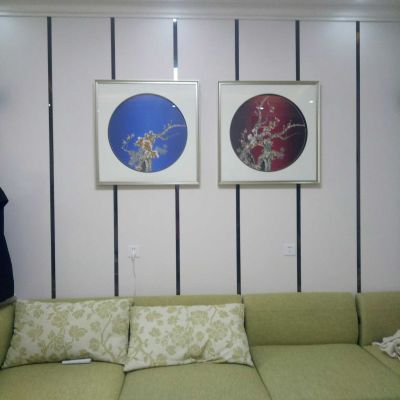 安装窗帘画