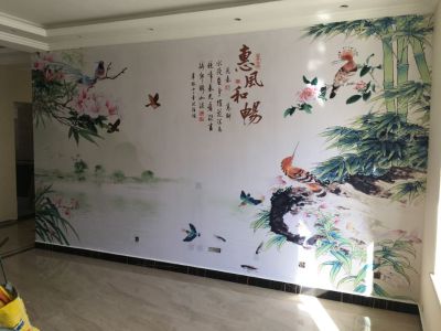 贴壁纸
