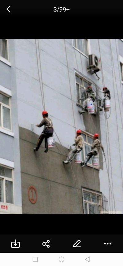 泉州星光耀小区套房墙漆免贴美纹纸分色施工效果