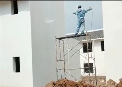 油漆工真石漆水包砂外墙装饰