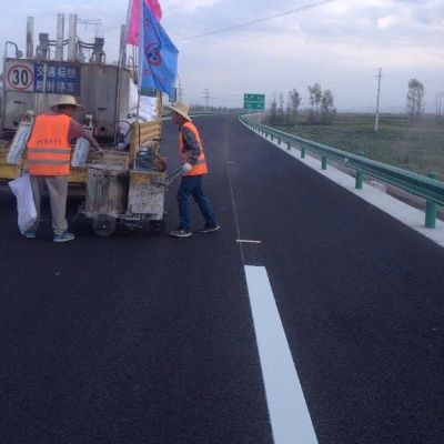 道路标线工程道路标线车位停车位施划震荡减速线