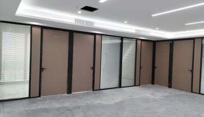钢化玻璃隔断办公玻璃隔断百叶高隔断活动隔断