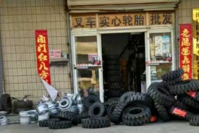 全国大陆地区实心轮胎压装