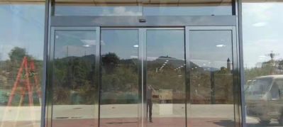 感应门定玻更换，二片800*227