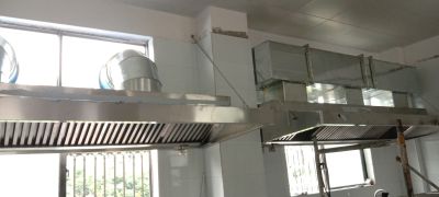 饭店油烟机白铁通风排烟