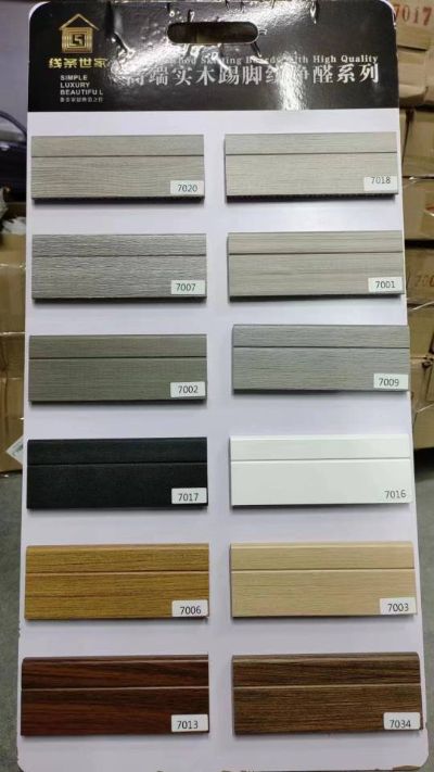 木地板安装户外防腐木石塑地板踢脚线安装