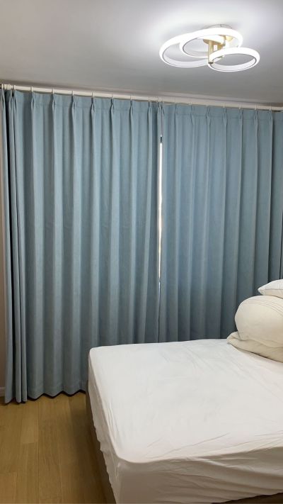 墙面窗帘安专业窗帘安装贴墙布墙纸