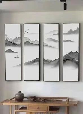 贴一副高度4.8，宽度大概2米的壁布，有画粘粉，有脚手架